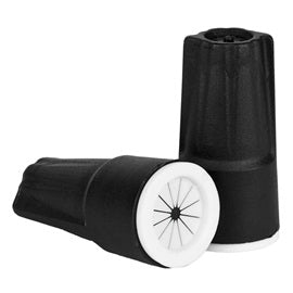 Small Waterproof Wire Connectors, Black/White (150 pc canister)